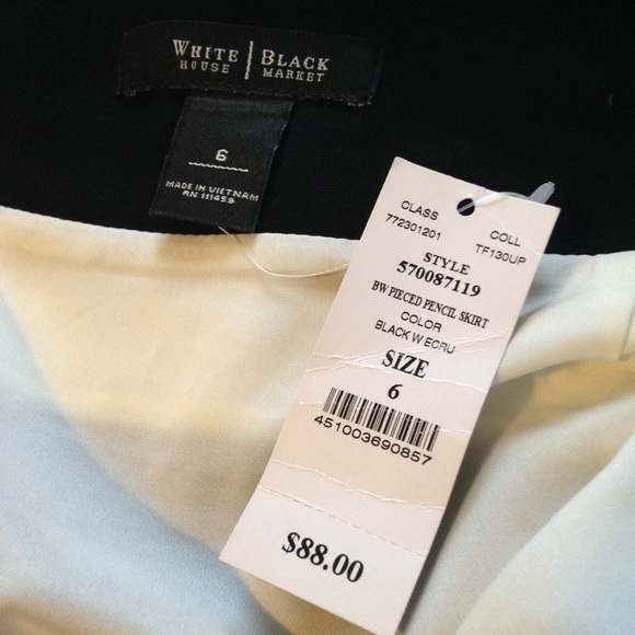 NWT WHBM Striped Skirt - Picture 3 of 3